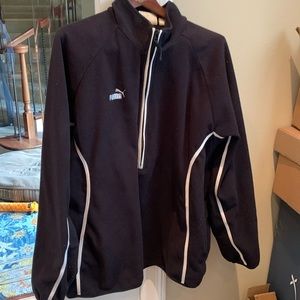 Vintage Puma Fleece Sweater Mid Zip XL